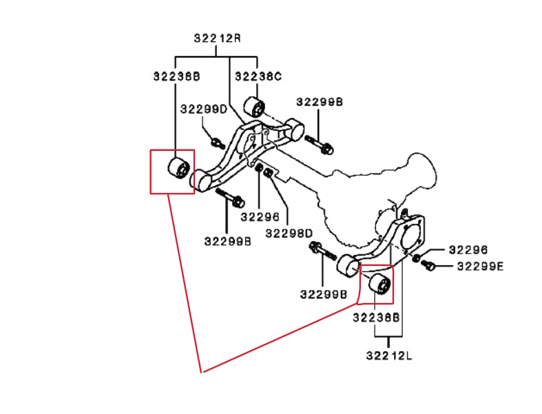 ربلة دفرنس امامي ميتسوبيشي باجيرو من 2001 الى 2023 صغير تايلندي