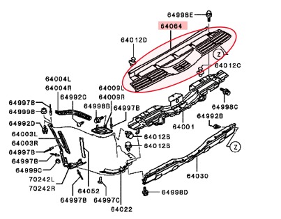 دعاسة صدام خلفي ميتسوبيشي باجيرو من 2007 الى 2023