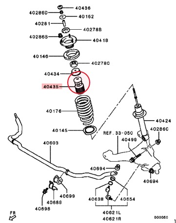 ربلة مساعد امامي ميتسوبيشي باجيرو من 2007 الى 2023