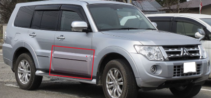 ديكور باب امامي ميتسوبيشي باجيرو من 2007 الى 2023 يمين