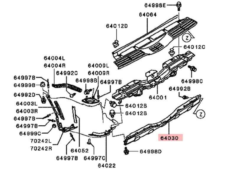 صدام خلفي ميتسوبيشي باجيرو من 2007 الى 2023
