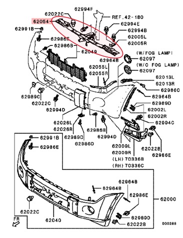 جسر صدام امامي ميتسوبيشي باجيرو من 2007 الى 2023