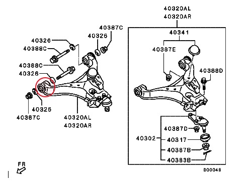 ربلة مقص تحت ميتسوبيشي باجيرو من 2001 الى 2023 كبير ياباني
