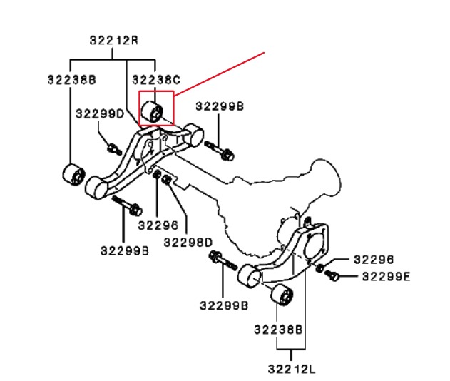 ربلة دفرنس امامي ميتسوبيشي باجيرو من 2001 الى 2023 كبير تايلندي